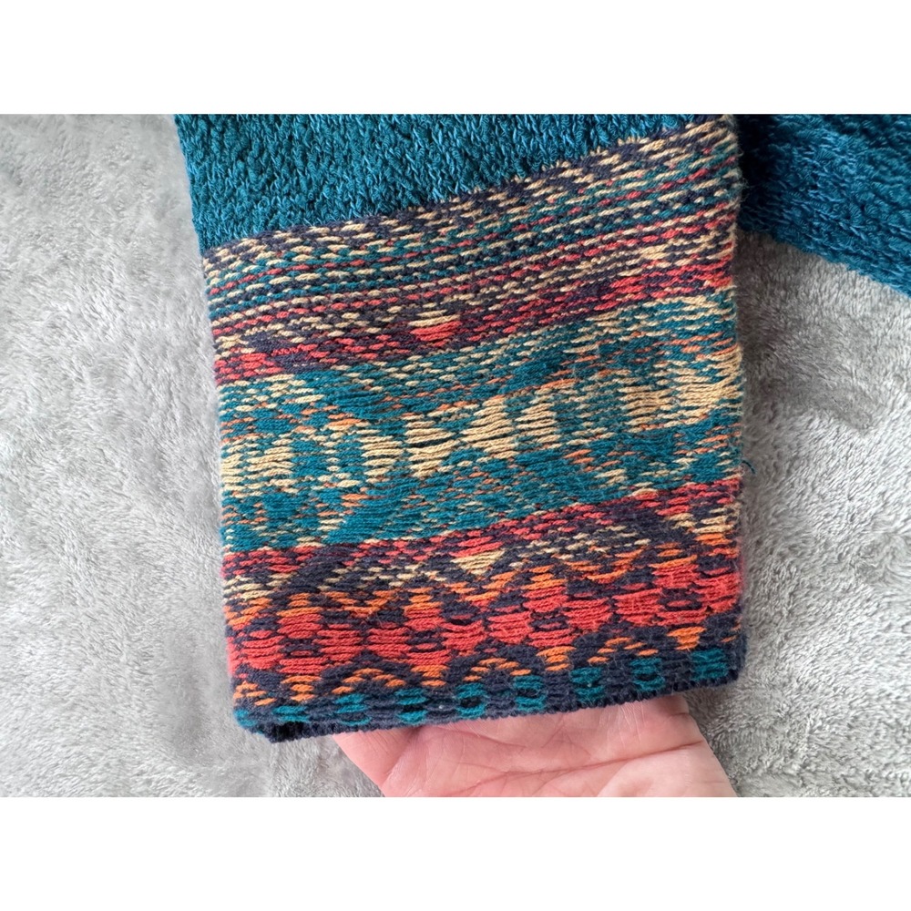 Ruby Rd Women 1X Boho Aztec Fringe Cardigan Sweater Southwestern Festival - Picture 8 of 10